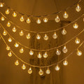 Instalație de Crăciun cu Globulete de Cristal – 200 LED-uri, 300x200 cm