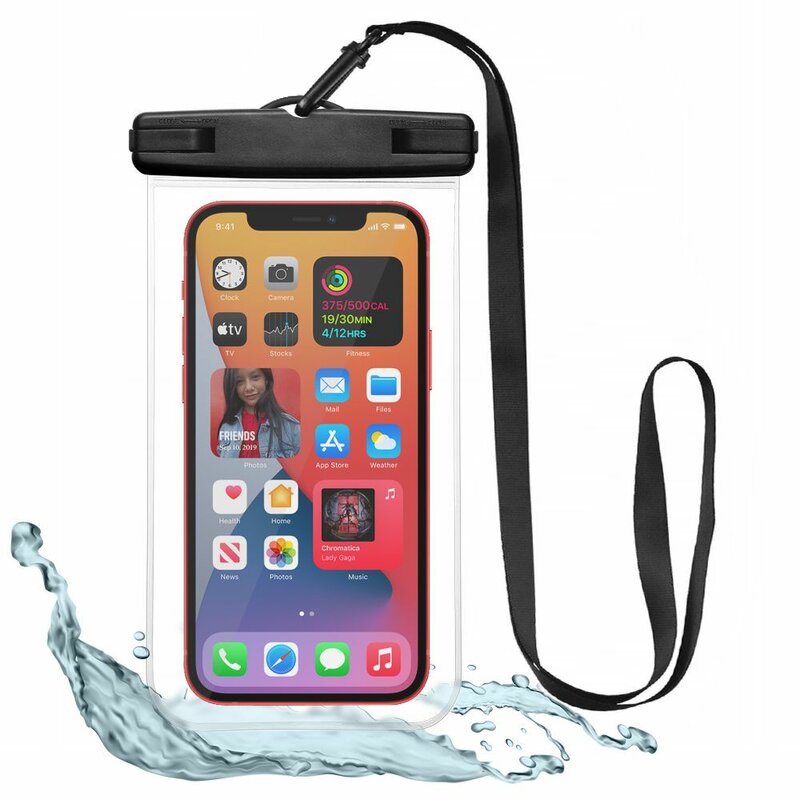 Husa subacvatica pentru telefon, Ultra rezistenta, Universala, Waterproof, Negru