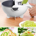 Razatoare si feliator pentru legume 7 in 1 + accesorii, Wet Basket Vegetable Cutter