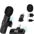 Microfon Wireless K8 Tip Lavaliera Conector USB Type C/iPhone sau Android, negru
