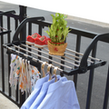 Uscator de haine pliabil pentru balcon sau calorifer, otel inoxidabil, 32x67cm