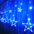 Lumini de Craciun "Stele Cazatoare", 270 cm, Albastre