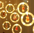 Instalatie LED tip Perdea cu 10 figurine LED pentru Craciun, 3M