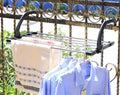 Uscator de haine pliabil pentru balcon sau calorifer, otel inoxidabil, 32x67cm