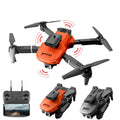 Mini Drona cu o Camera, Obstacle Avoidance Quadcopter, Wi-Fi, 360°, 4K, Portocaliu